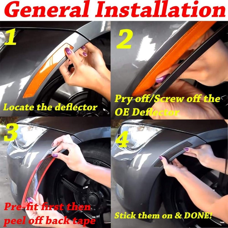 Overun Front Side Marker Fender Bumper Replacement Reflector Dark Smoked Lens Designed For 2007-2013 E92 E93 2DR - Image 2